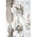 Камін 0310Камін із білого мармуру Тасос (Греція) з об'ємним різьбленням ручної роботи